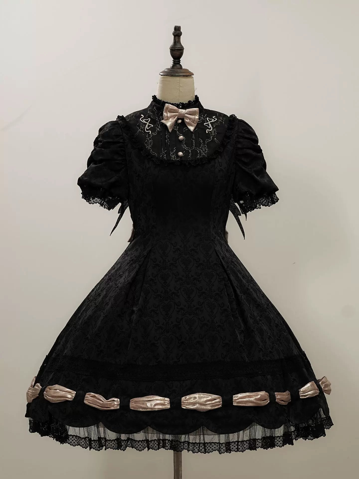 Dream Poem Sweet Classic Lolita OP Dress with Apron Two-Piece