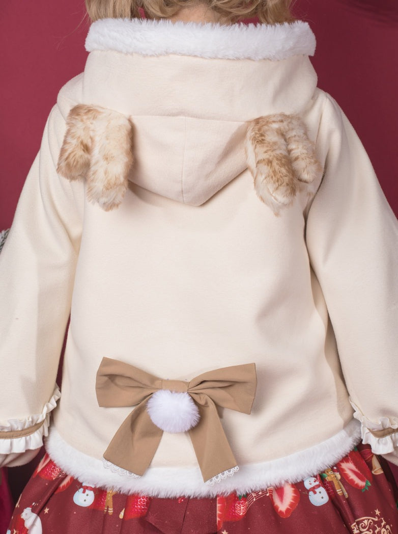 ロリータジャケットケープベルベットビッグリボン