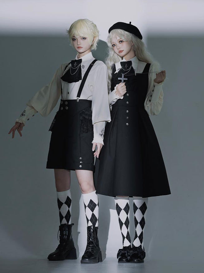 Magic Cloak Prince Shirt Set Suspender Cloak Lolita Dress Nightclaw
