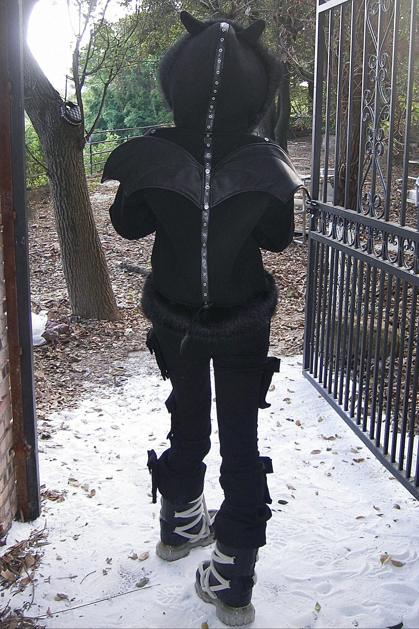 Dark Pentagram Coat Patchwork Hoodie