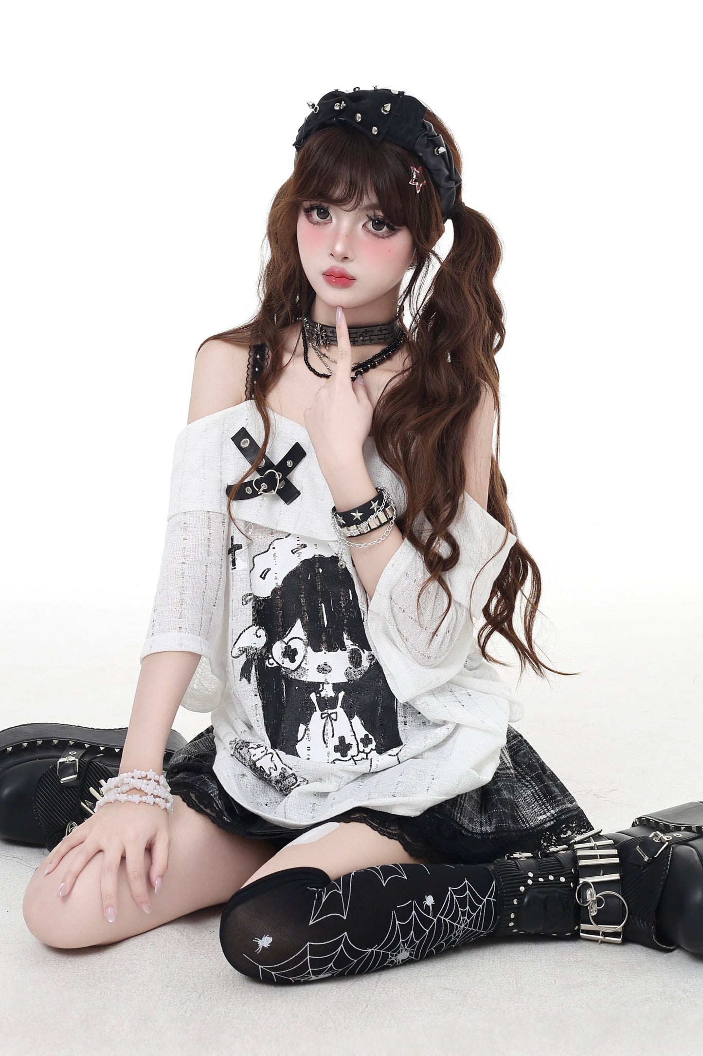 T-Shirt Strap Asia Anime Mine Dark