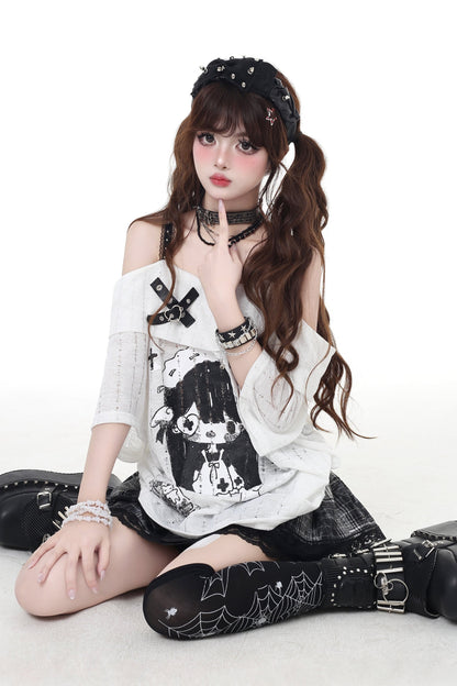 T-Shirt Strap Asia Anime Mine Dark