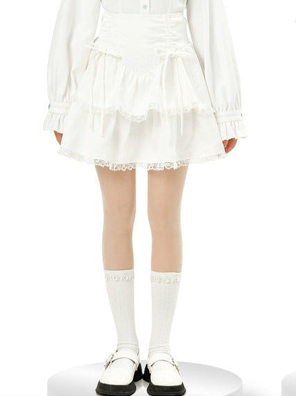 Sweet Cake Spitzenrock mit Kordelzug