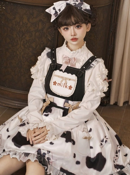 スカート ラブリー スイート ミルキー サスペンダー ロリータ