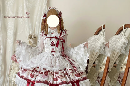 Strawberry Bone Sweet Doll Lolita OP & JSK Dress