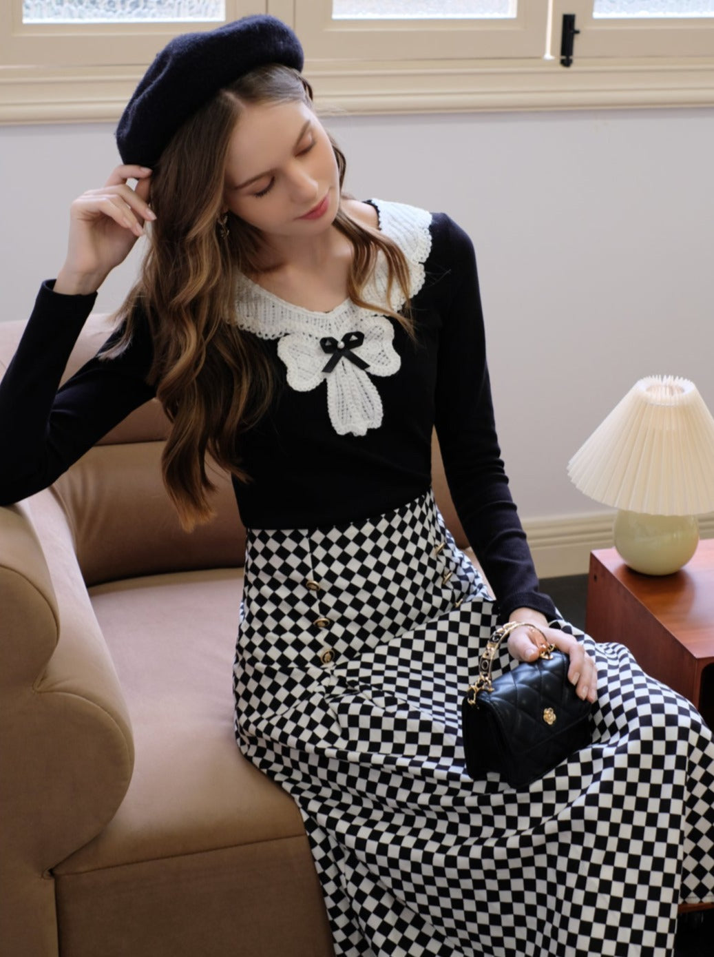 Design Spitzen-Diamantband + Top-Karorock