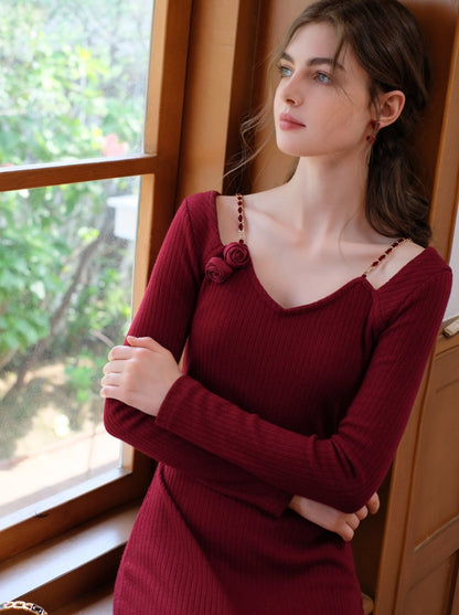 キャミソール ローズ ローズフラワー クイーン ドレス カーディガン