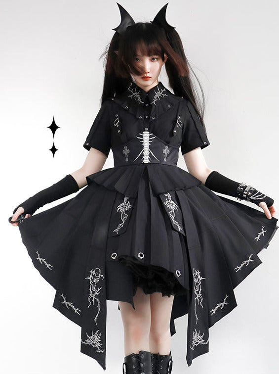 Dress Misty Thorns Dark Lolita Elegant Black