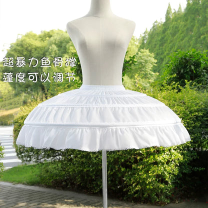 Best Value ! Lolita Petticoat Hoop Skirt - Fishbone Cage Crinoline for Cosplay & Stage Performance