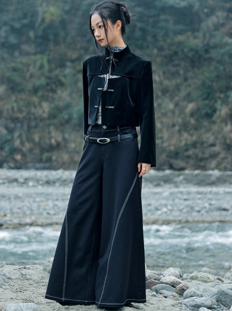 Taille Low Mode Hose Dark Retro