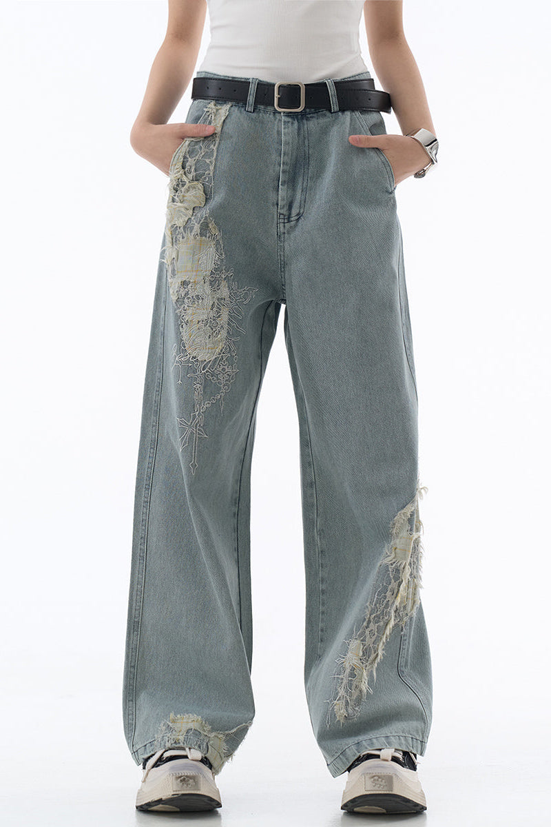 Jeans im Racer-Stil, locker lässig