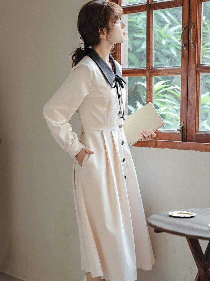 Stil Kleid Französisch Retro Shirt Girly