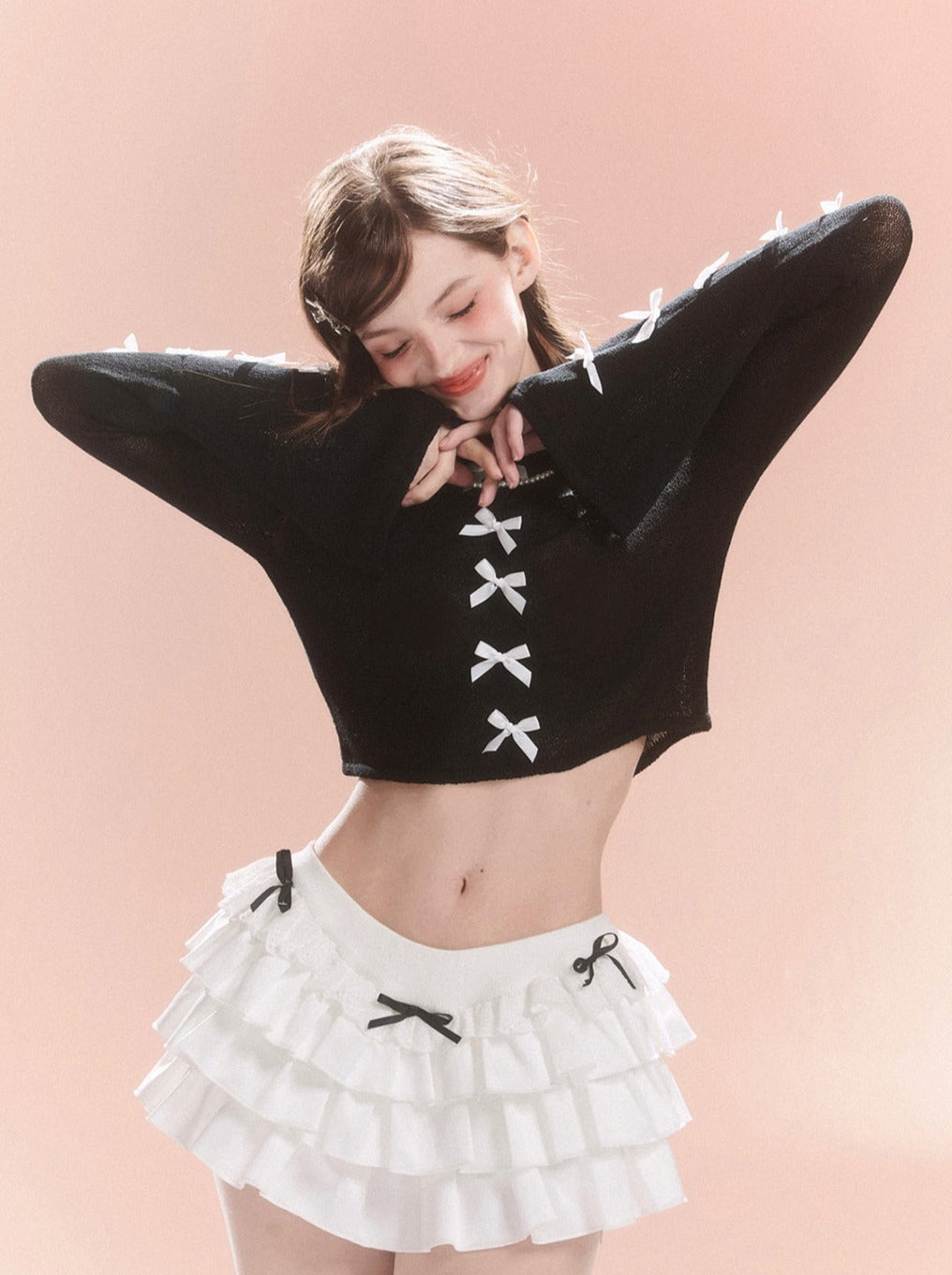 Schickes Girly Top Sweet Ribbon French