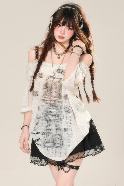 ホルターネックのシアーレーストップス