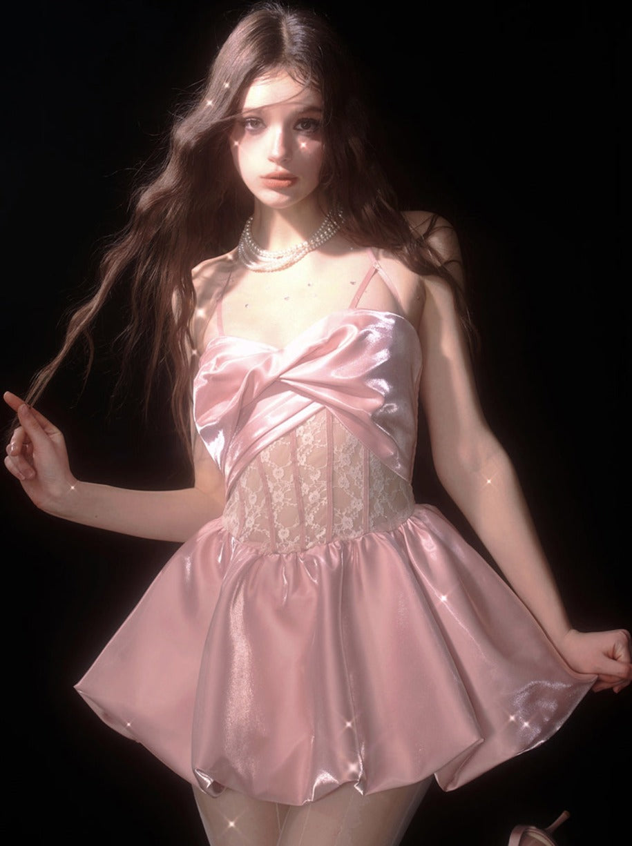 Dress Satin Suspender High-end