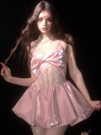 Dress Satin Suspender High-end