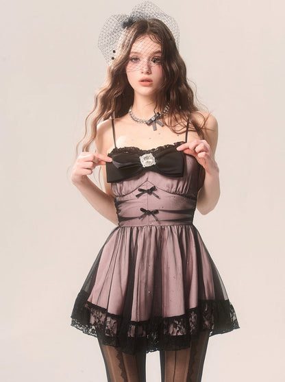 フレンチキャミソール ローズマリーピンクドレス