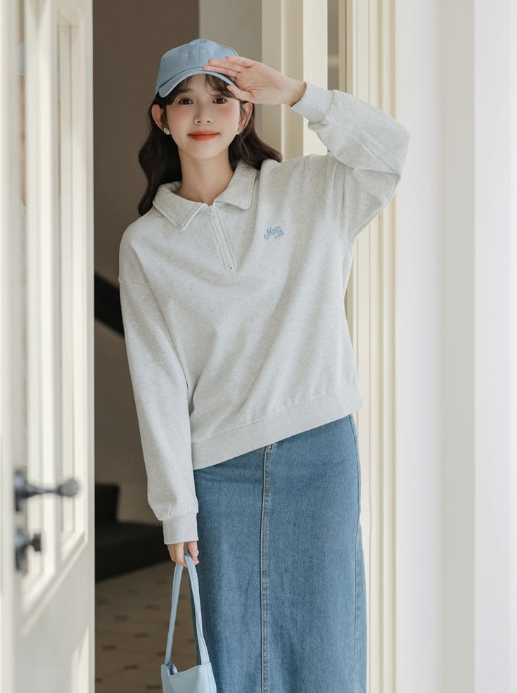 Freizeit-Poloshirts im College-Stil