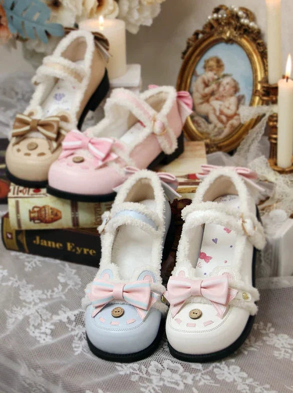 Low Heels Fluffy Bear Lolita Original