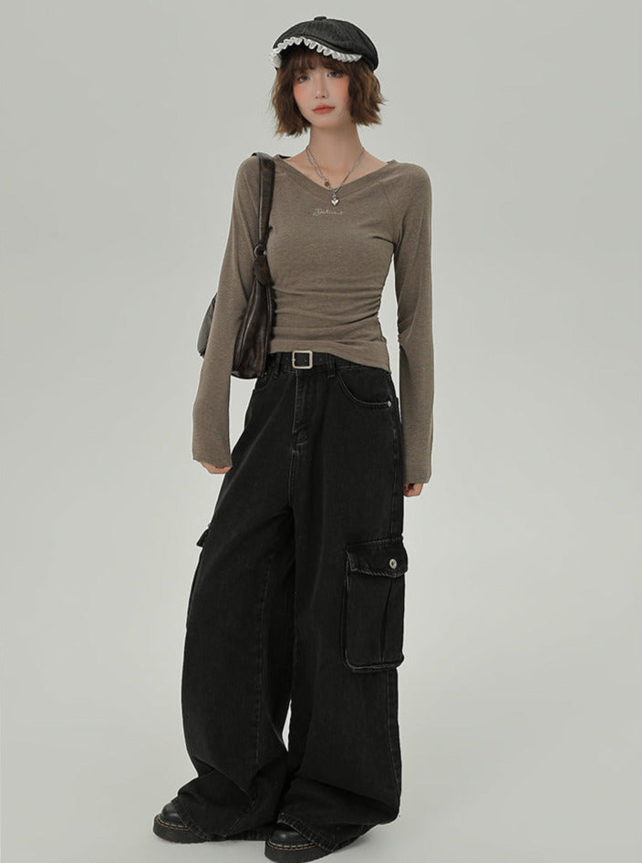 Retro Raglan American T V-Neck