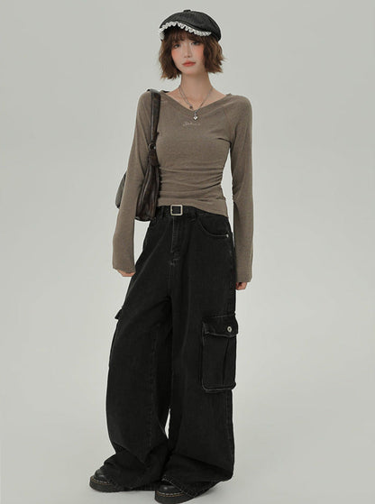 Retro Raglan American T V-Neck