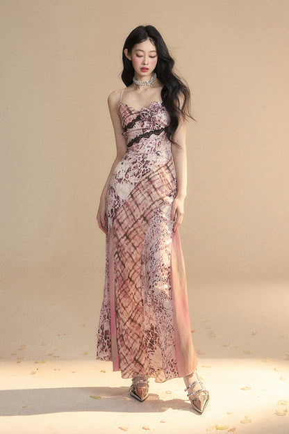 Kleid Eine Schulter Dame Lange