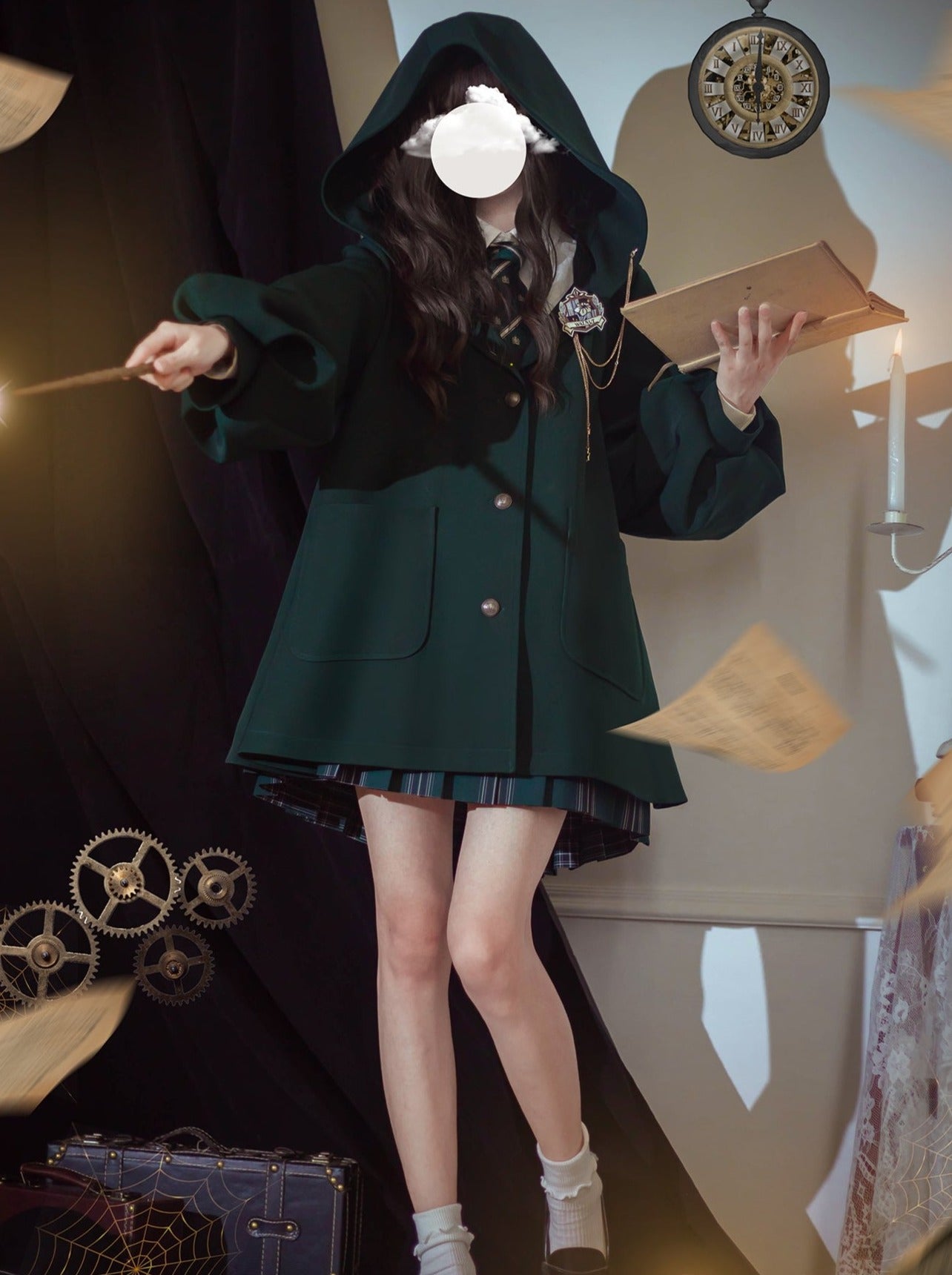 College Cloak Jacket Brooch Retro Magic + College