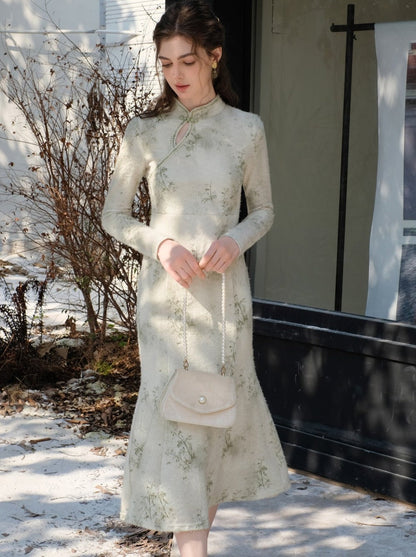 Dress Chinese Long Green