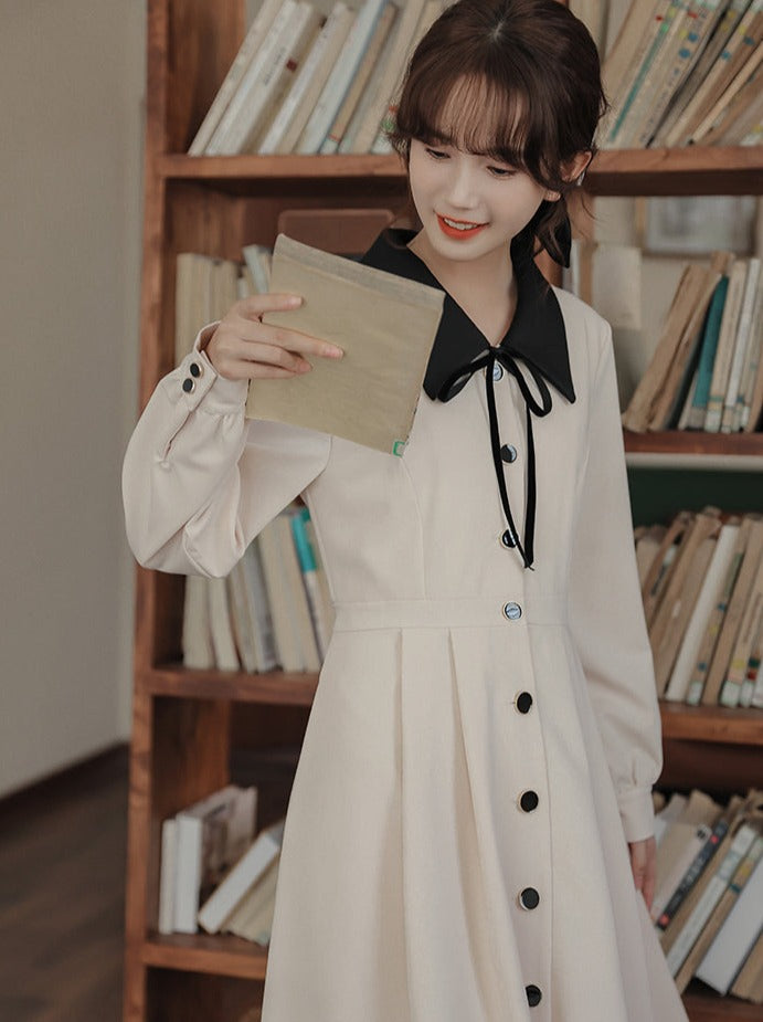 Stil Kleid Französisch Retro Shirt Girly