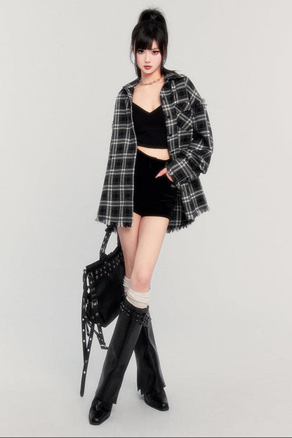 ベルベットのショートパンツ