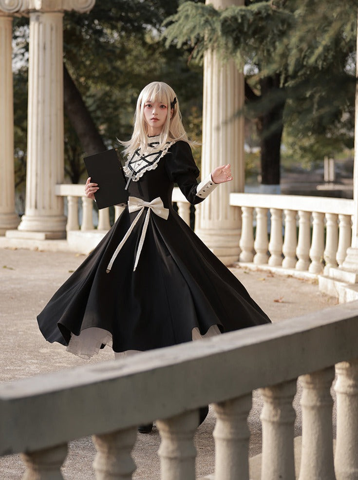 Pre-order Lovelac Lace-up release Bow Lolita High Big Neck