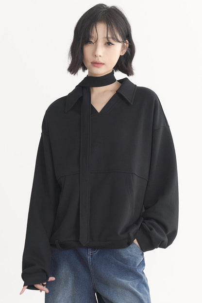 ミュージアムカジュアル Vネック レディース 2025 コレクション スプリング グラビティ プルオーバー