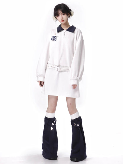 Capricenvy – Blauer College-Anzug im neuen Stil