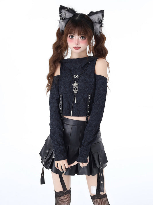 Cool Waistland – Schmal geschnittenes Oberteil mit Kapuze