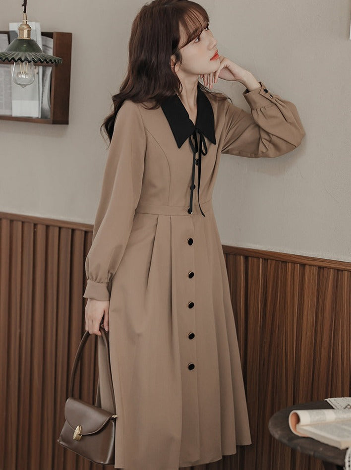 Stil Kleid Französisch Retro Shirt Girly