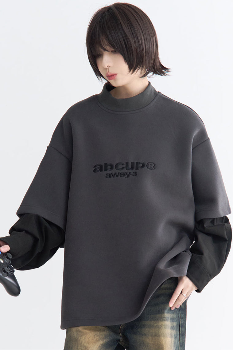 Pull contrasté style couche