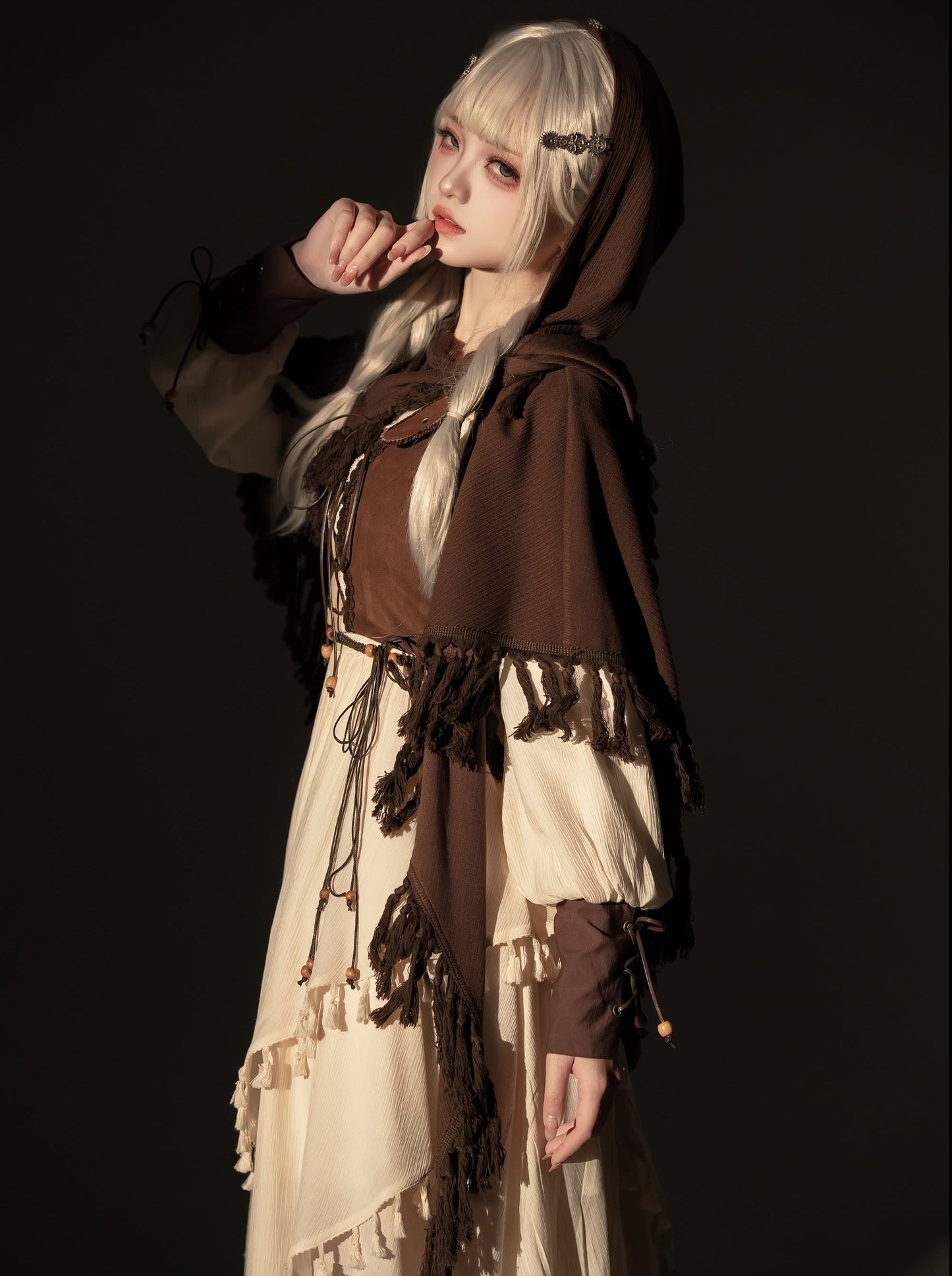 Stil Kleid Exotische Weste Cape