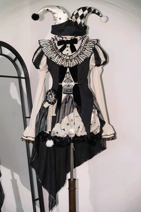 Weird Circus Lolita Set Pierrot Dark