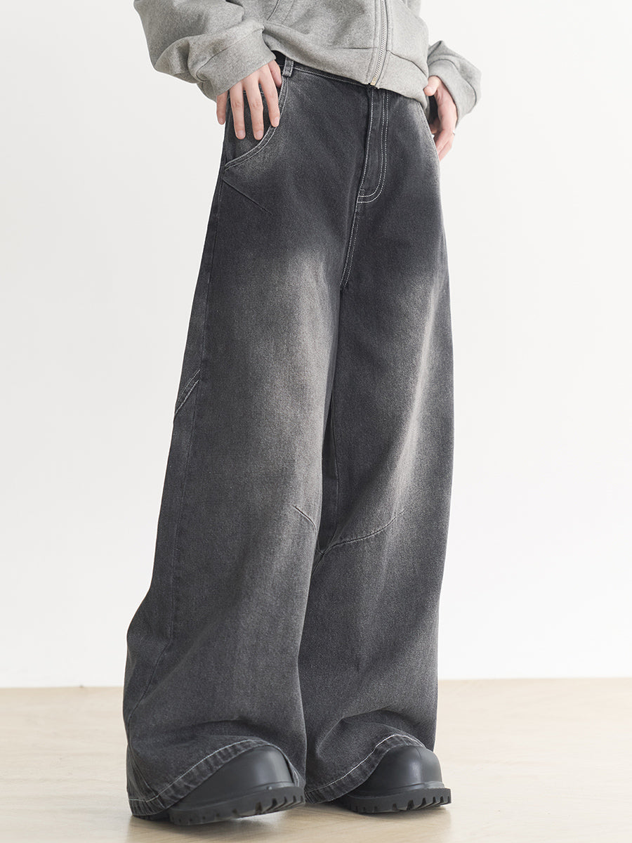 Wide Gravity of Jeans Leg Museum Retro