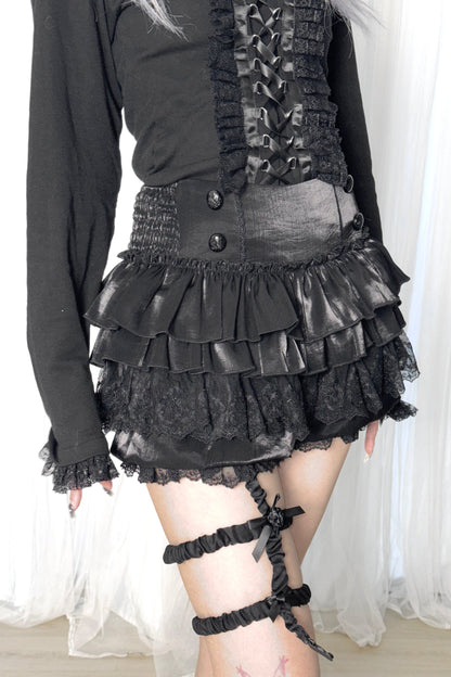 シャツ パンプキン レース ボトム パンツ ベルベット