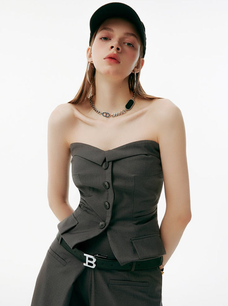 Mode Tube Top Pants Wide