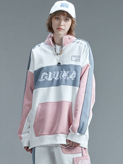 Kragen Bicolor Splice Stand Top Pink