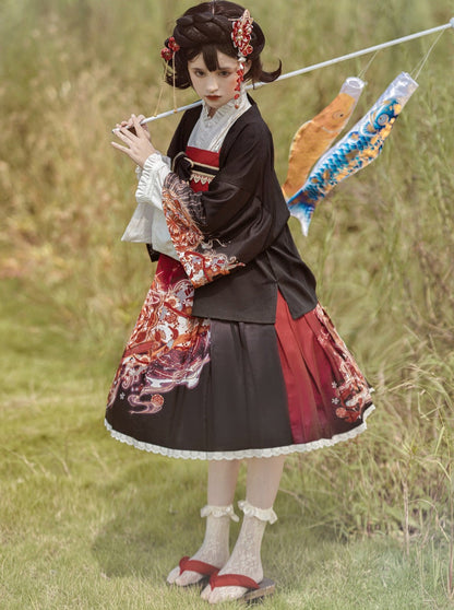 Lolita Japanisches Dunkles Set
