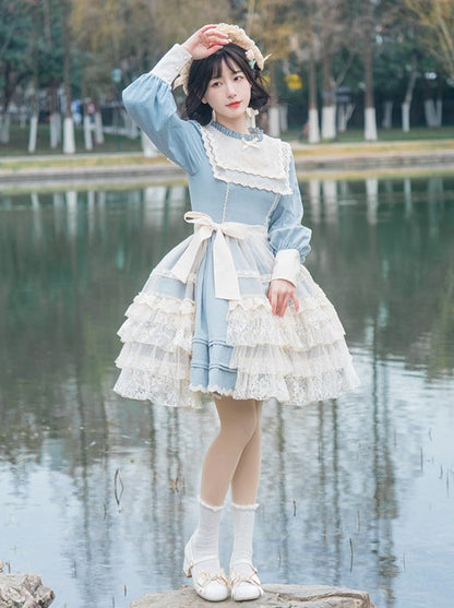 Lolita + Cover Cla Rock Blumenkleid Elegant Elegant