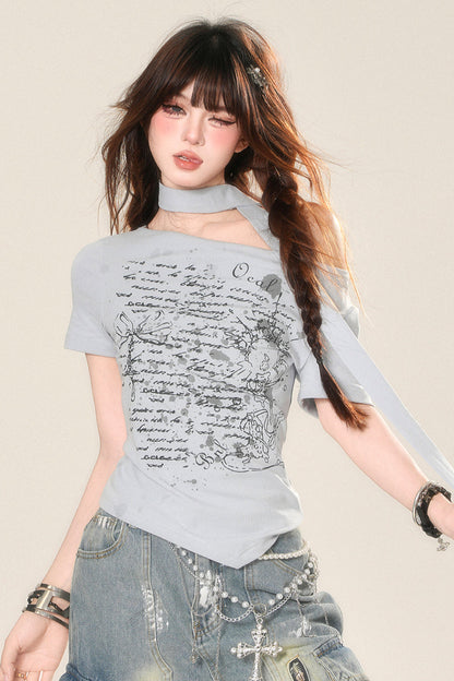 ショルダーベティ アシンメトリーワントップ