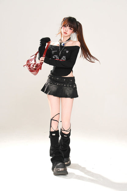 Rock Plissee Y2K Denim Linie