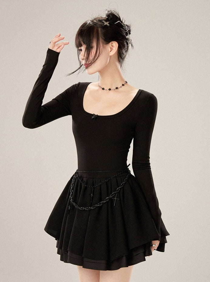 Petite Robe Française Noire