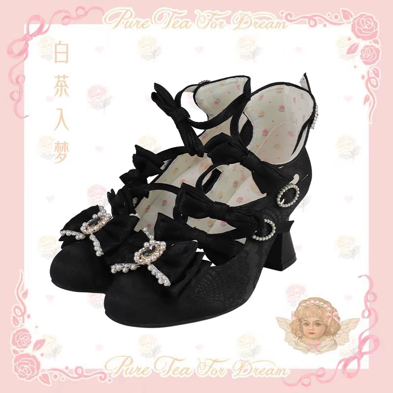 BaiChaRuMeng Rococo Night Elegant Heels