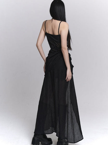 ゴーストドレスの少女の黒いパーティー