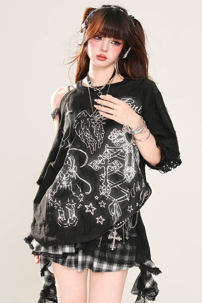 レイジーダークマインTシャツ ルーズ